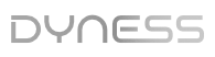 Černobílé logo Dyness
