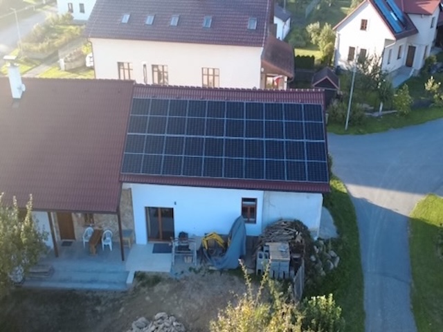 20x 500 Wp, 10.0 kWp, kraj Vysočina